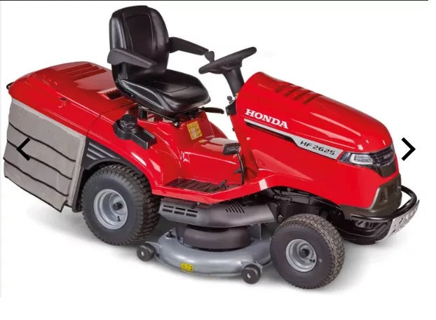 Tondeuse autoportée Honda HF 2625 HTEH – 122 cm – Vidage électrique – Mulching variable – Confort premium