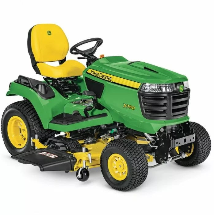 Tondeuse autoportée John Deere X750 – Diesel 3 cylindres 23,5 ch – Coupe 122 à 152 cm – Transmission hydrostatique