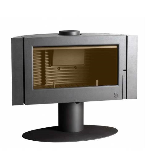 Poêle à bois Invicta Antaya 12 kW – Fonte anthracite, grandes bûches 70 cm, haut rendement