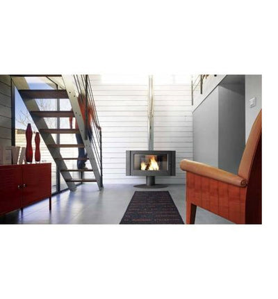 Poêle à bois Invicta Antaya 12 kW – Fonte anthracite, grandes bûches 70 cm, haut rendement