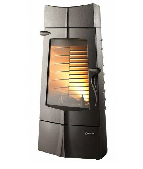 Poêle à bois Invicta Chamane 10 – Fonte anthracite – 10 kW – Flamme Verte 7 étoiles