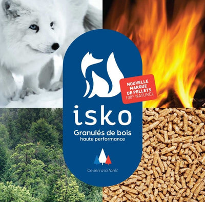 Granulés de bois ISKO – Palette 70 sacs (1050 kg) – DIN+ 100 % résineux