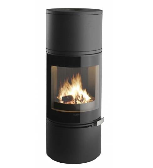 Poêle à bois Invicta Alcor 6 kW – Design moderne, fonte anthracite, vitre panoramique